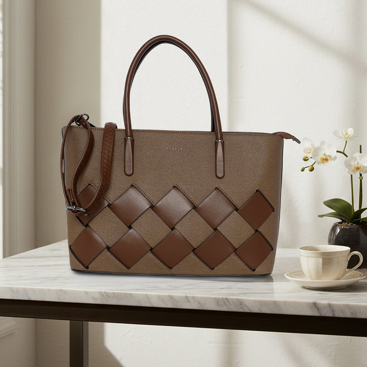 Weavelux Structured Handbag For Womens