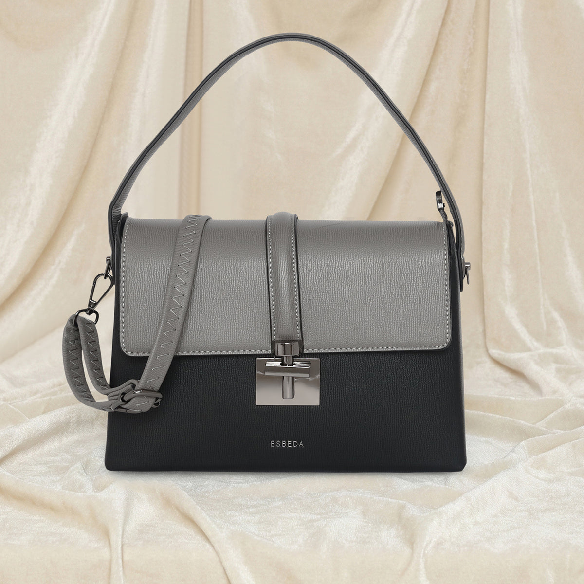Clara Lock Flap Handbag For Womens