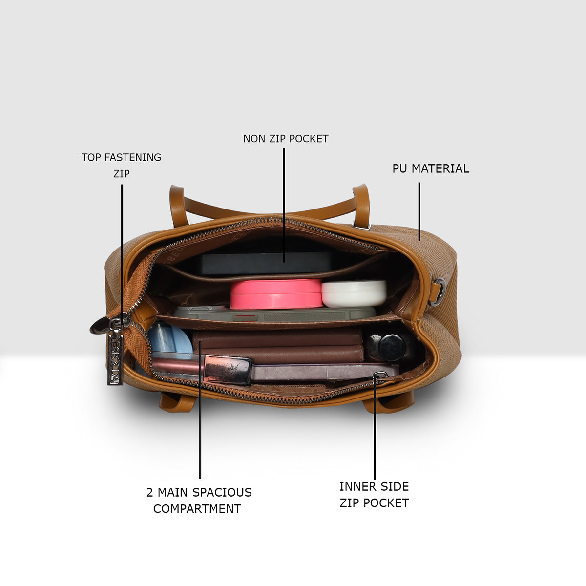 Elite structured Handbag  For Womens