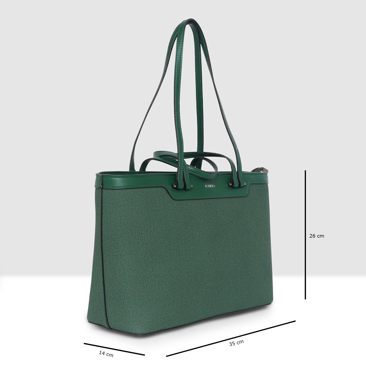Duo Carry Structured Tote Handbag For Womens