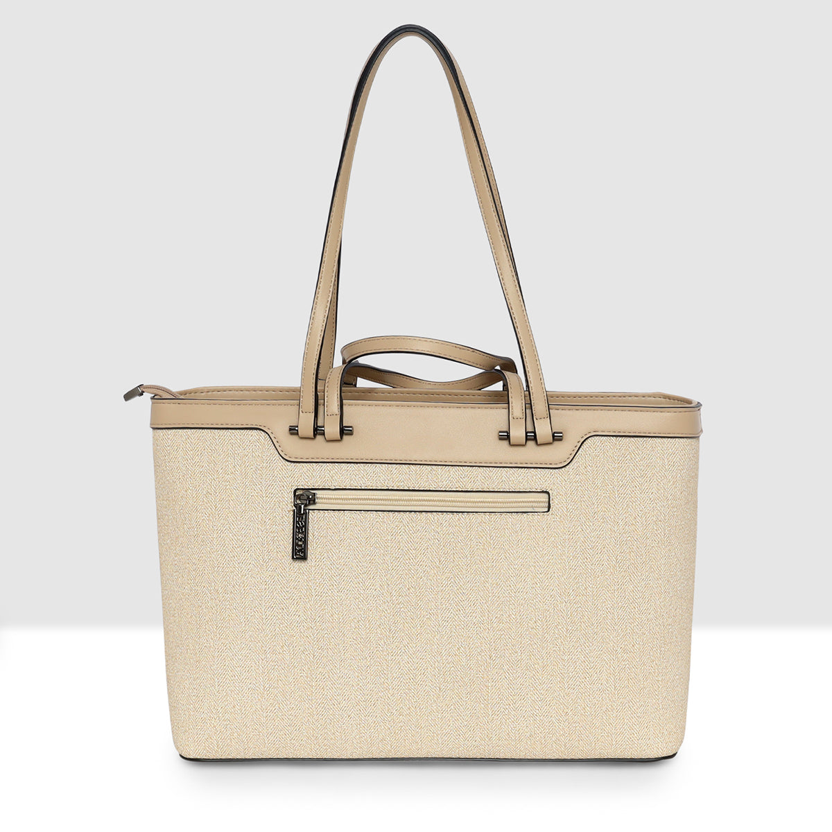 Duo Carry Structured Tote Handbag For Womens