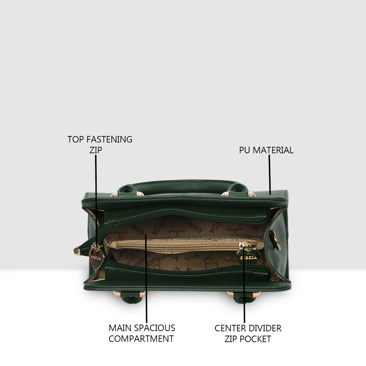 Structured Satchel Handbag For Womens