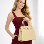 Structured Satchel Handbag For Womens