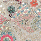 Flora Embroidered Ring Clutch For Womens