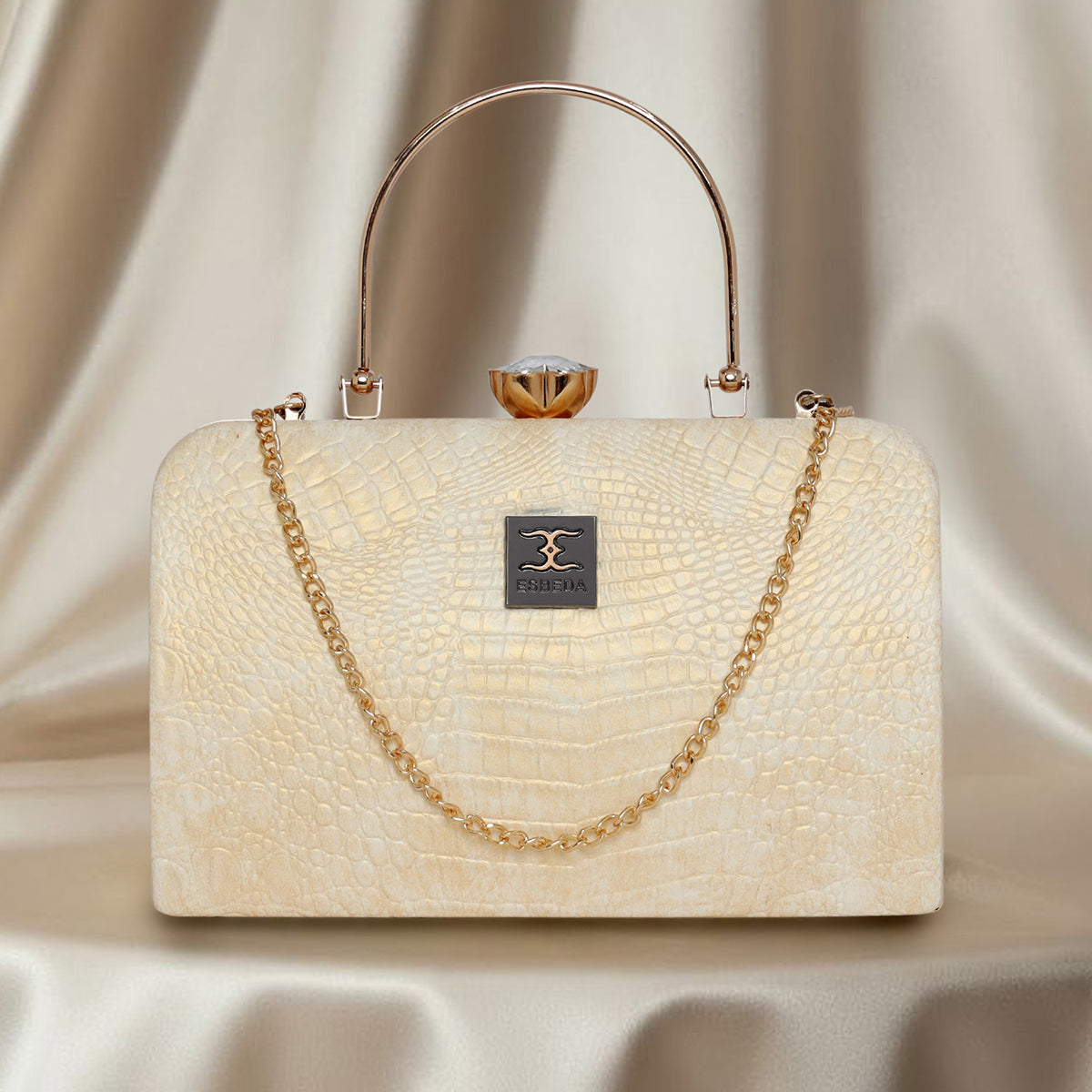 Croc-Texture Edition Evening Clutch For Womens Main image