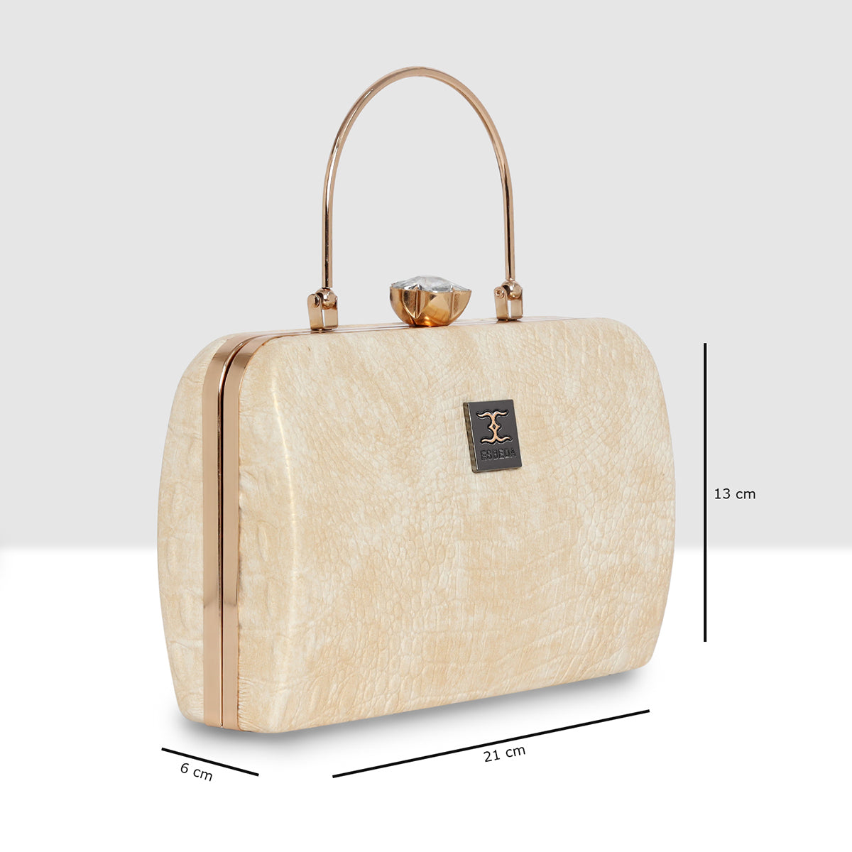 Croc-Texture Edition Evening Clutch For Womens Secondary image