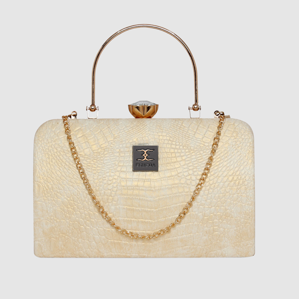 Croc-Texture Edition Evening Clutch For Womens