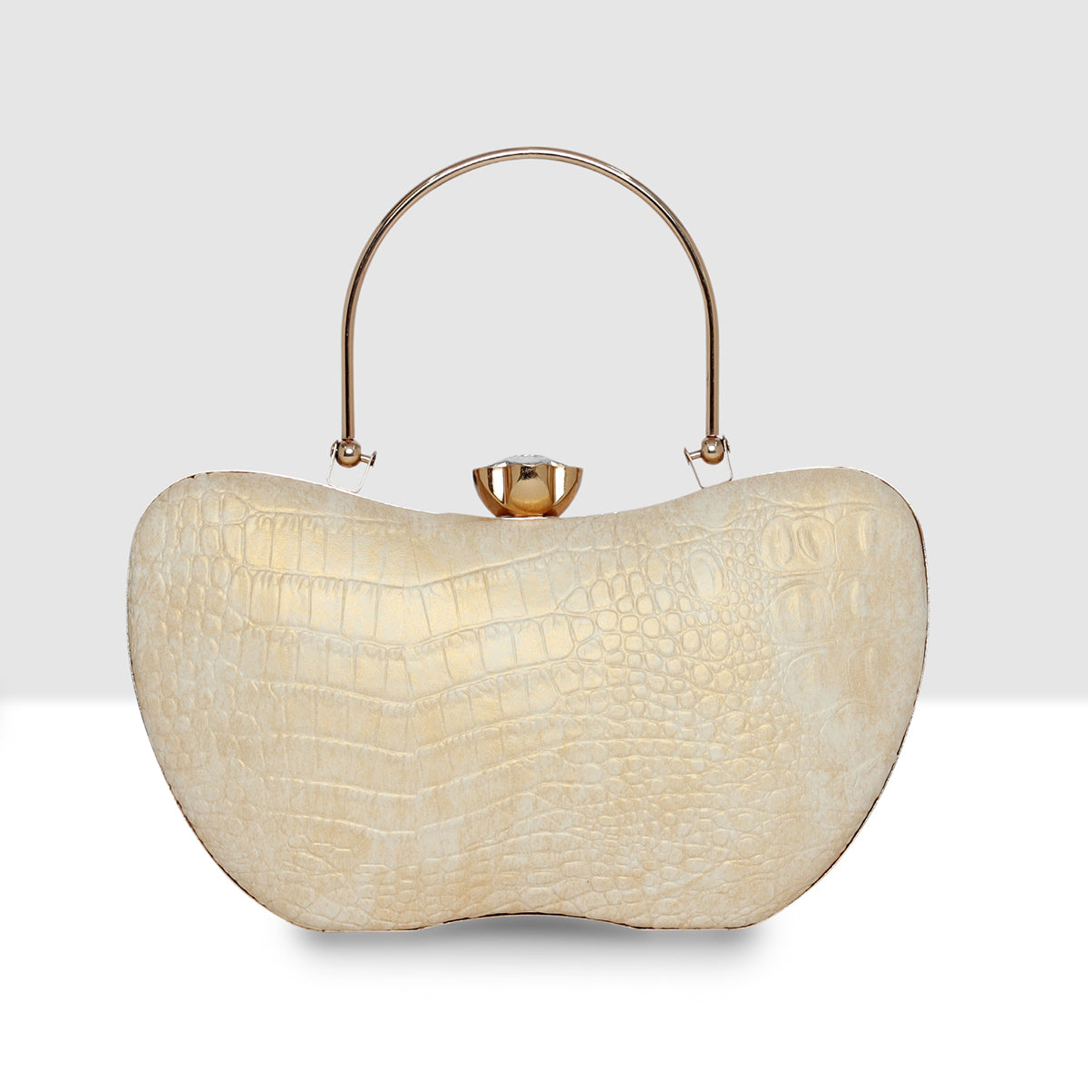 Croc-Texture Edition Classic Clutch For Womens