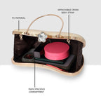 Croc-Texture Edition Classic Clutch For Womens