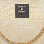 Croc-Texture Edition Classic Clutch For Womens