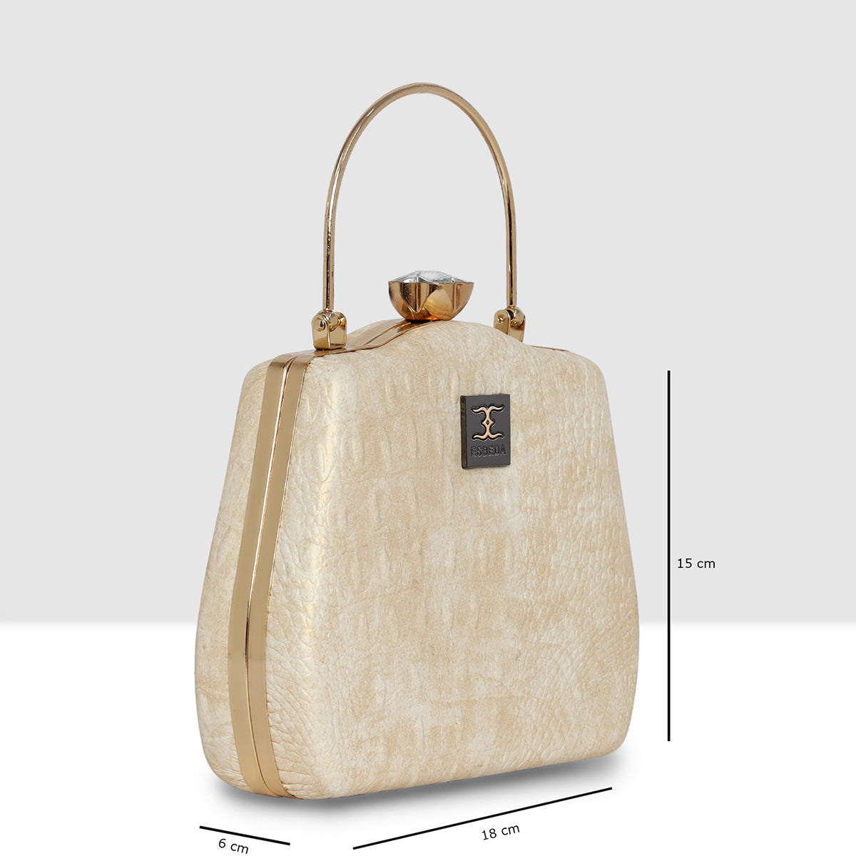 Croc-Texture Edition Clutch For Womens Secondary image