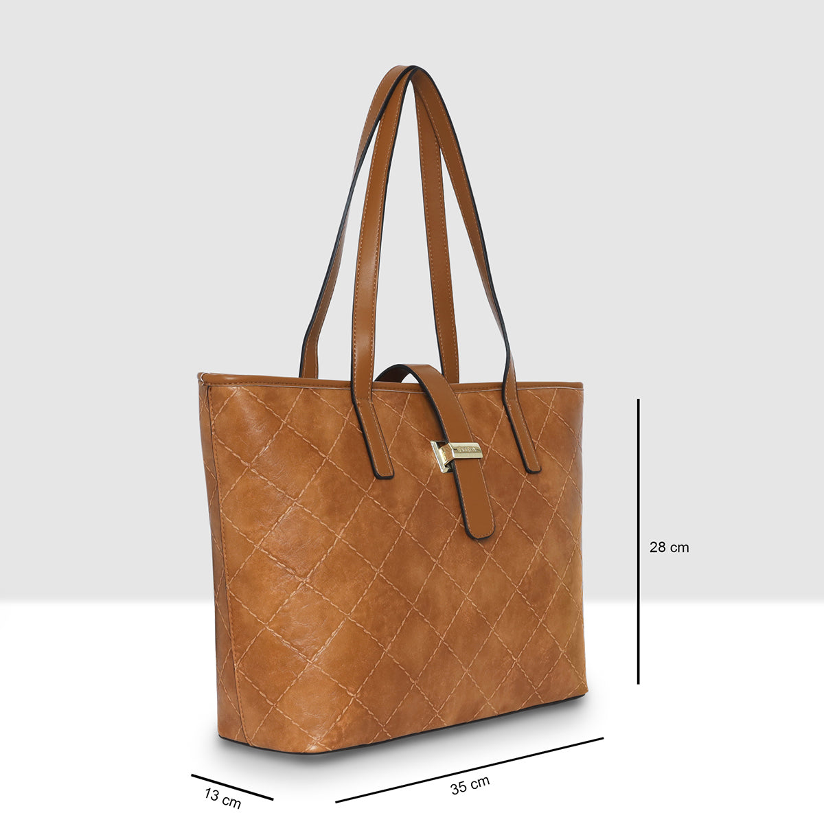 Elara Quilted Luxe Tote  For Womens