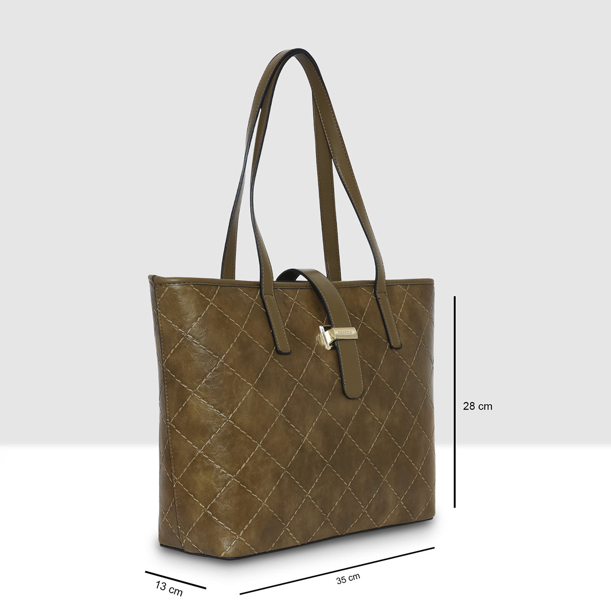 Elara Quilted Luxe Tote  For Womens
