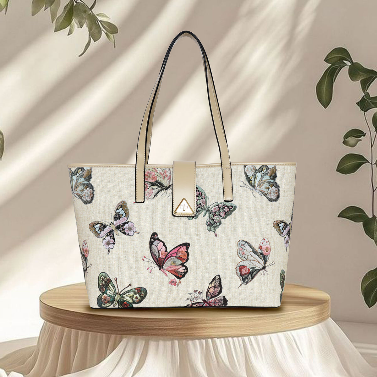 Butterfly Printed Bloom Tote For Womens