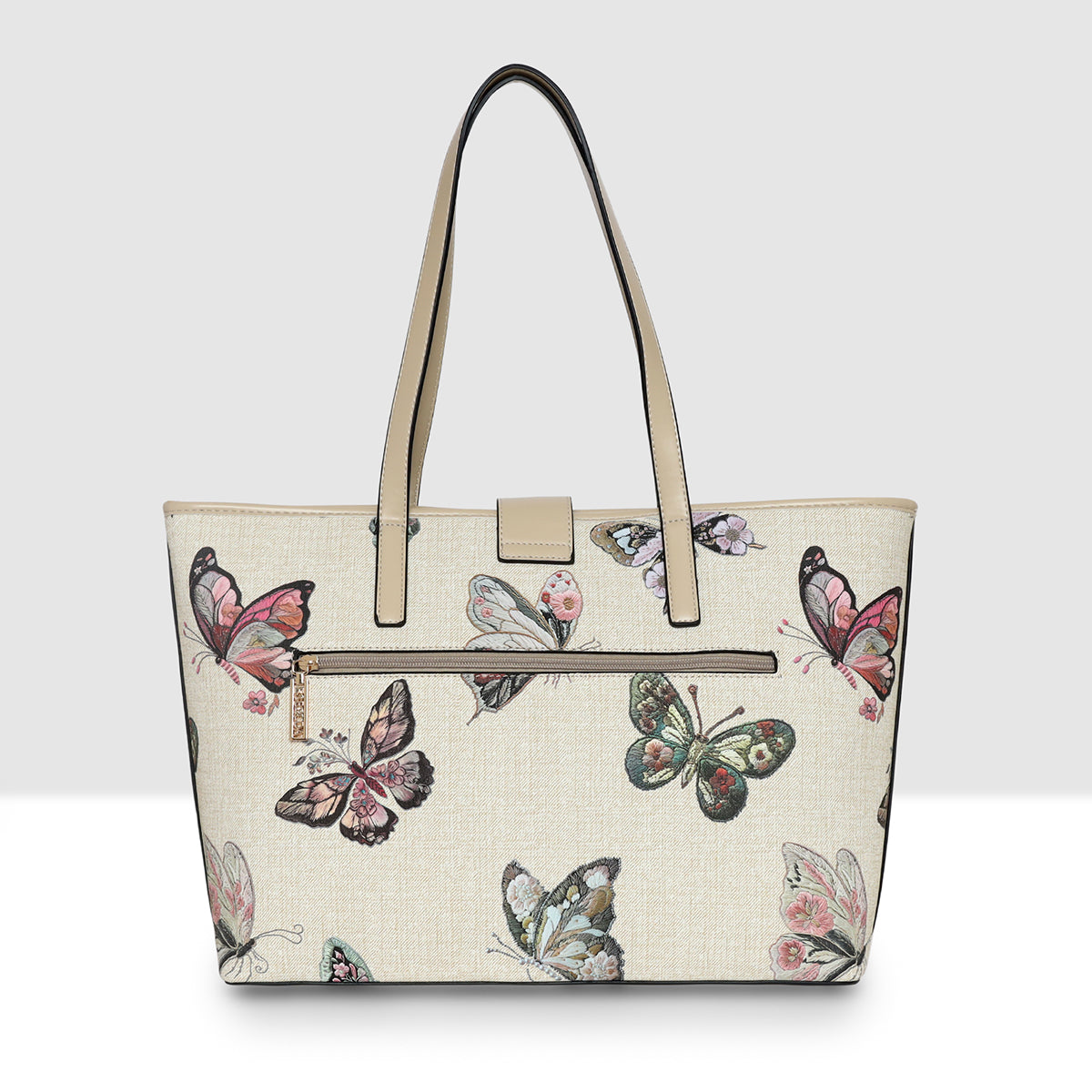 Butterfly Printed Bloom Tote For Womens