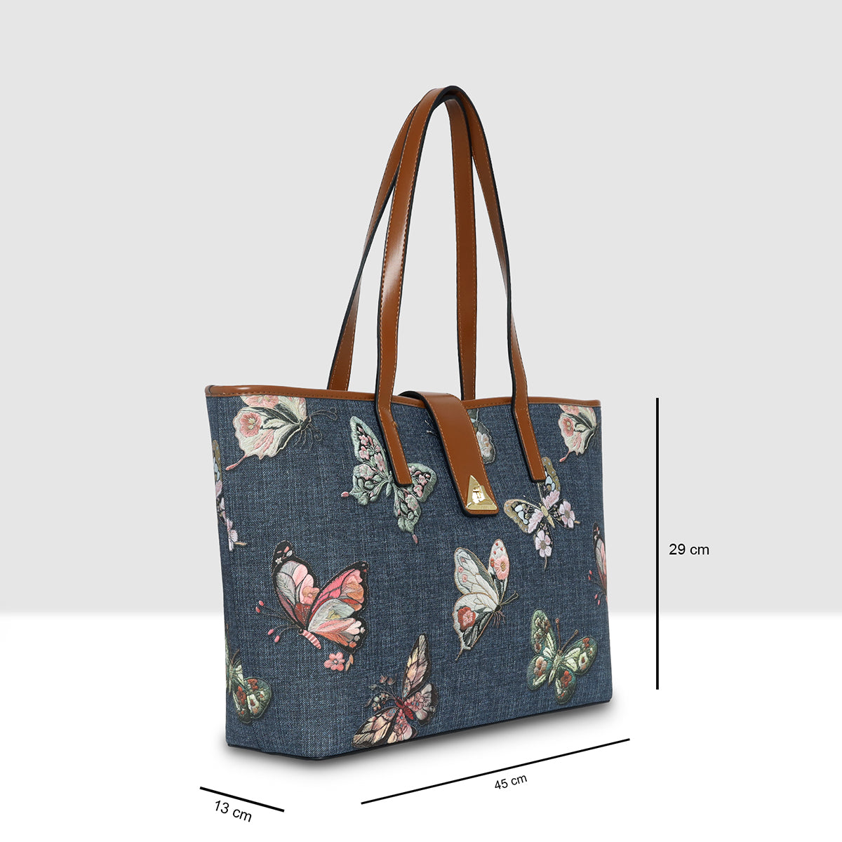 Butterfly Printed Bloom Tote For Womens