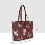 Butterfly Printed Bloom Tote For Womens