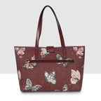 Butterfly Printed Bloom Tote For Womens