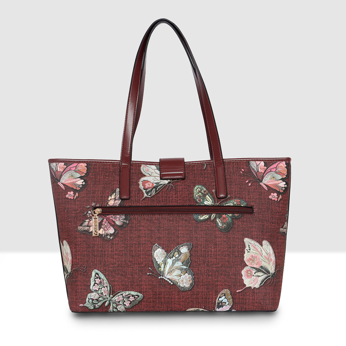 Butterfly Printed Bloom Tote For Womens