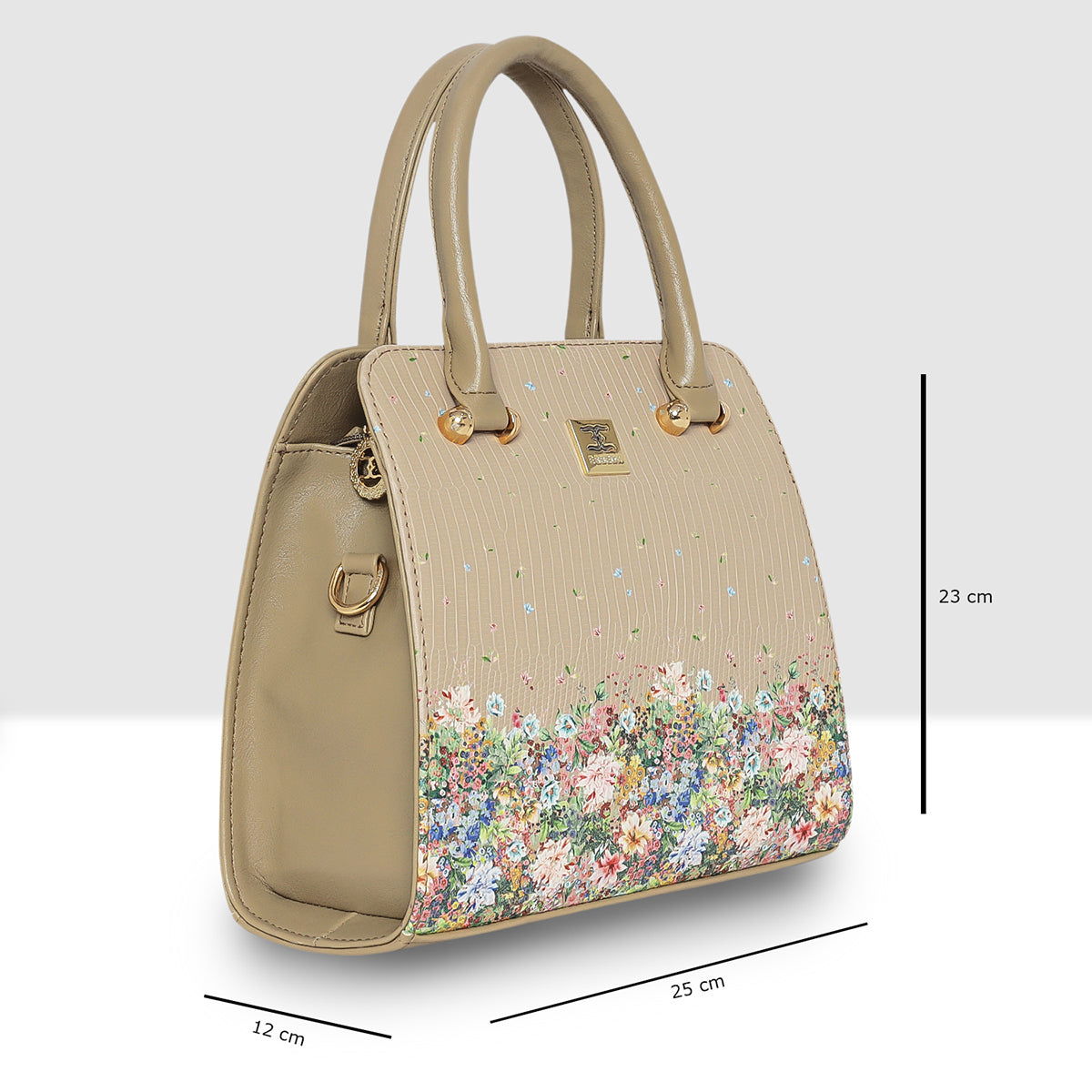 Multi-floral Print Handbag For Womens