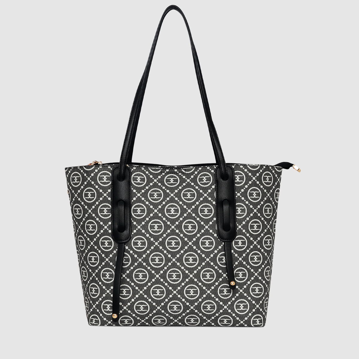 Printed Pattern Elegant Monogram Circle Handbag For Womens Main image