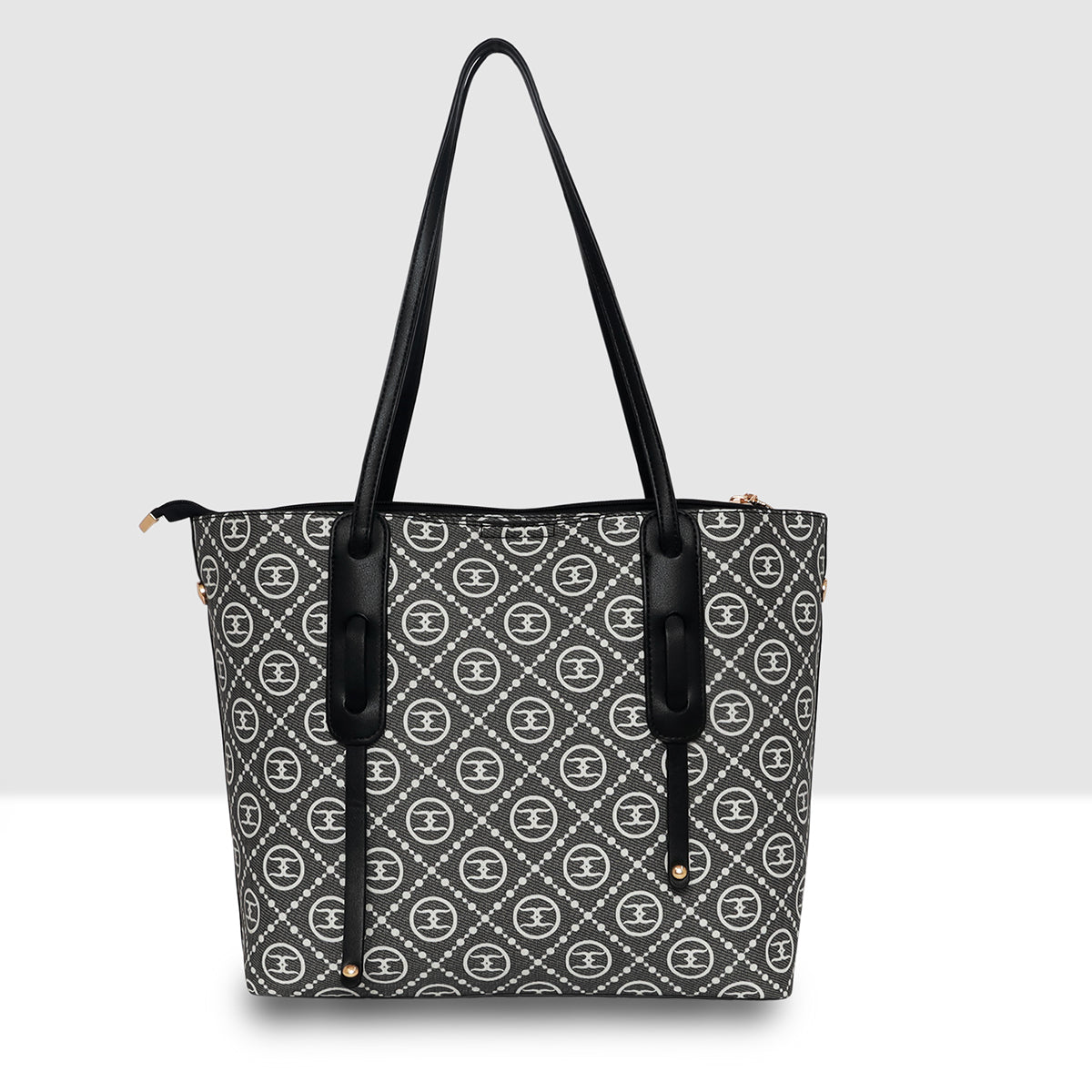 Printed Pattern Elegant Monogram Circle Handbag For Womens
