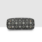 Prtinted Pattern Stylish Circle Grid Handbag For Womens