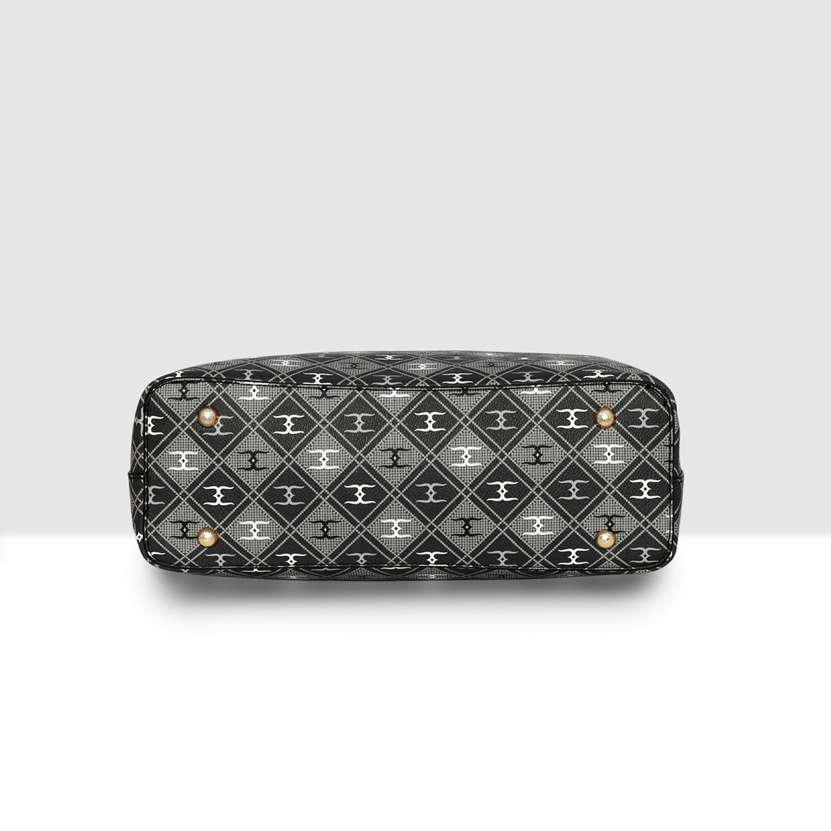 Prtinted Pattern Stylish Circle Grid Handbag For Womens