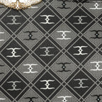 Prtinted Pattern Stylish Circle Grid Handbag For Womens