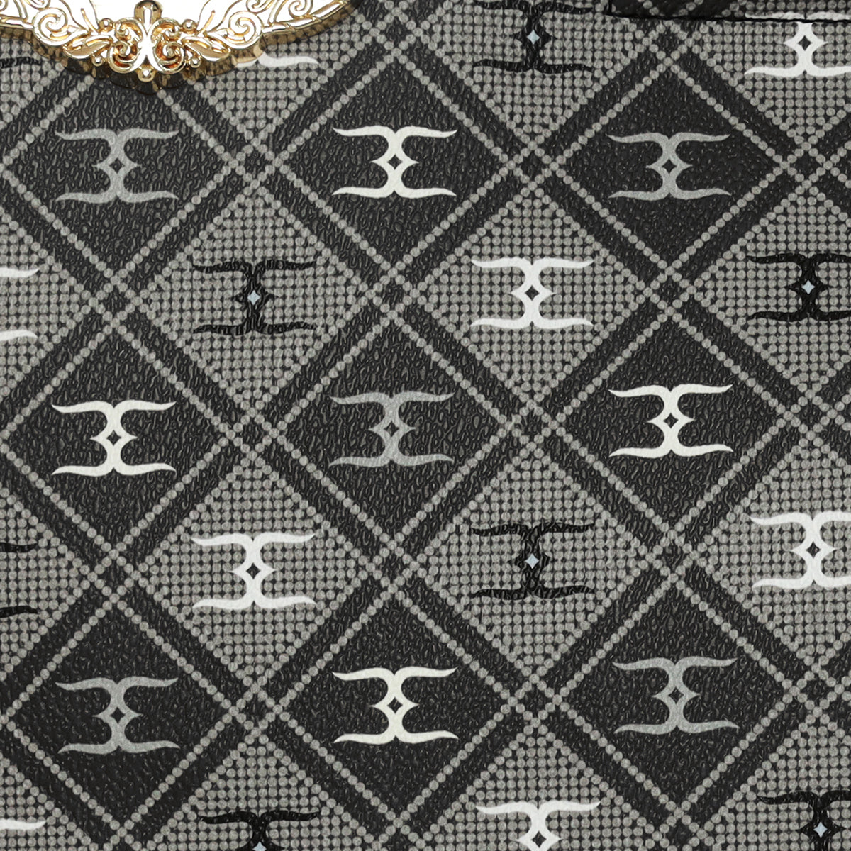 Prtinted Pattern Stylish Circle Grid Handbag For Womens