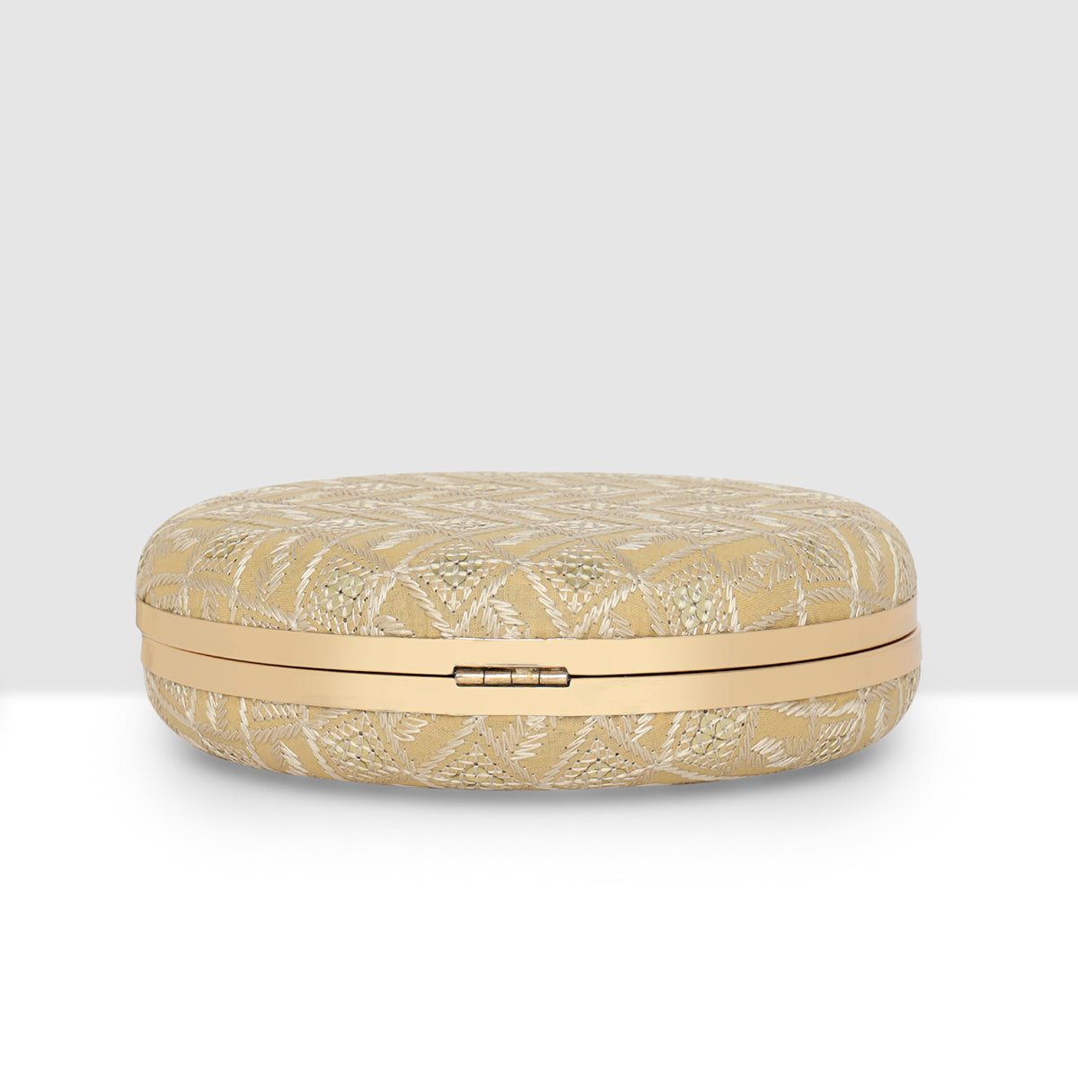 Crystal Crown Round Clutch For Womens