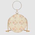 Serene Glow Round Clutch For Womens