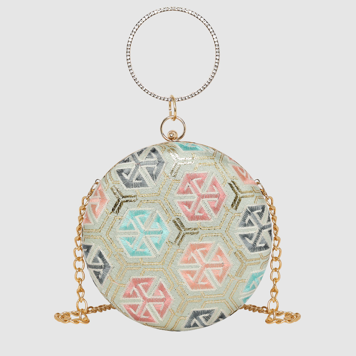 Pastel Prism Ring Clutch For Womens Main image