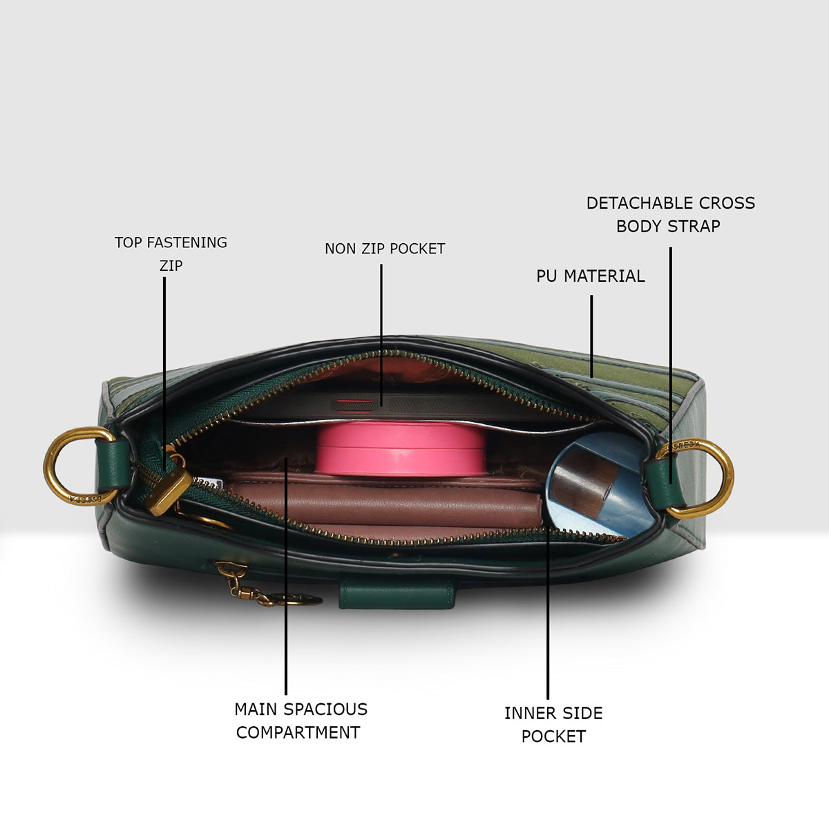 Bliss Stripe Slingbag For Womens