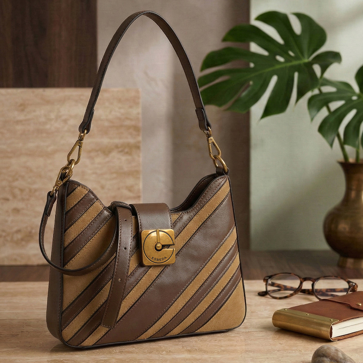 Bliss Stripe Slingbag For Womens