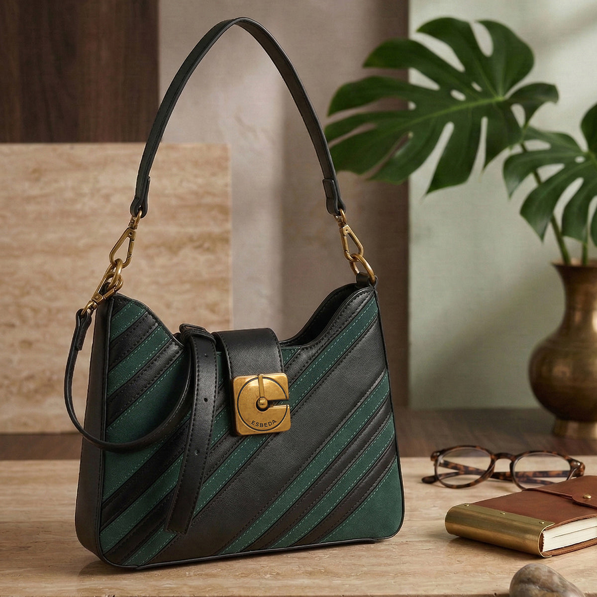Bliss Stripe Slingbag For Womens