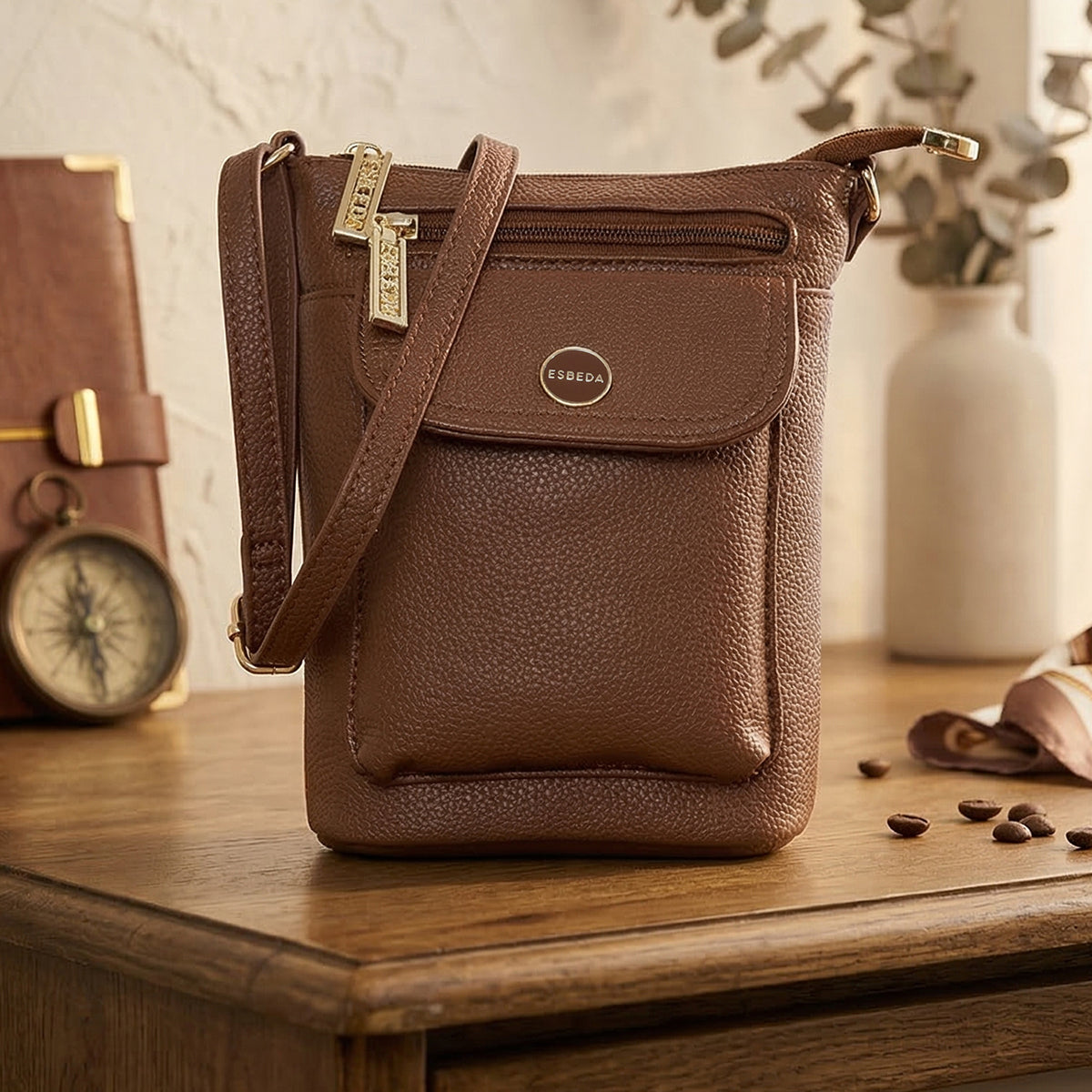 Classic Pocket Crossbody Sling Bag For Womens
