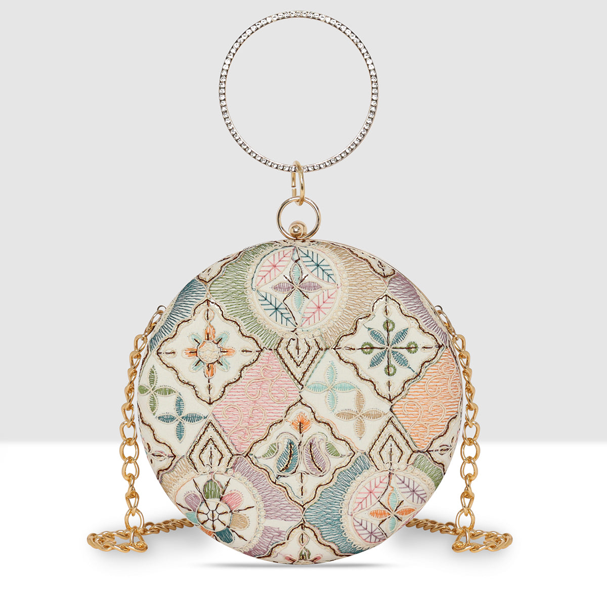 Mandala Muse Circle Clutch For Womens Secondary image