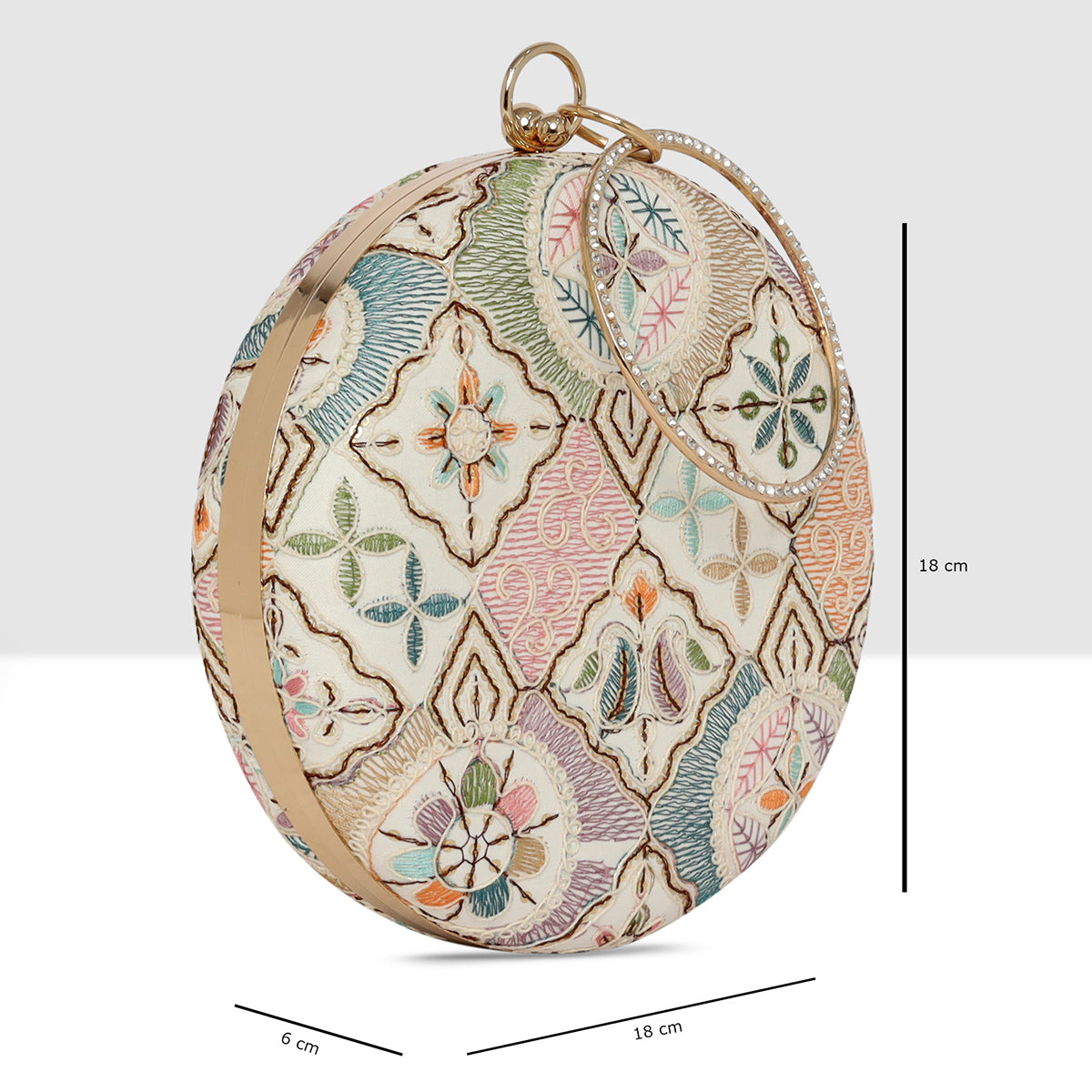 Mandala Muse Circle Clutch For Womens