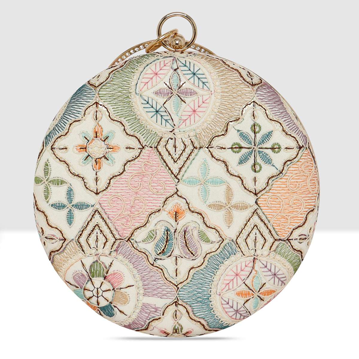 Mandala Muse Circle Clutch For Womens