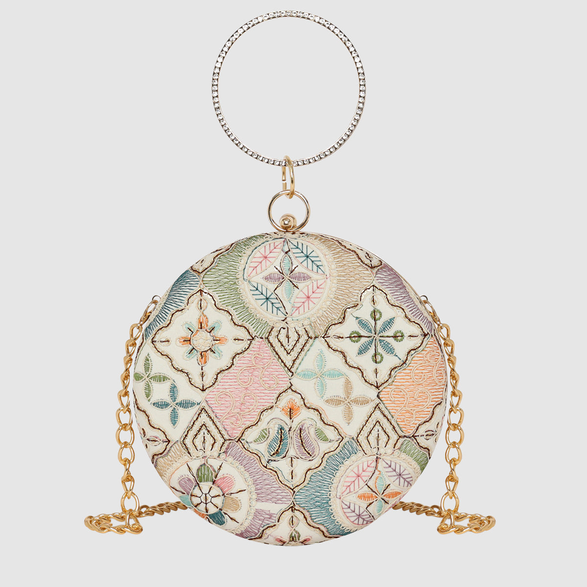 Mandala Muse Circle Clutch For Womens