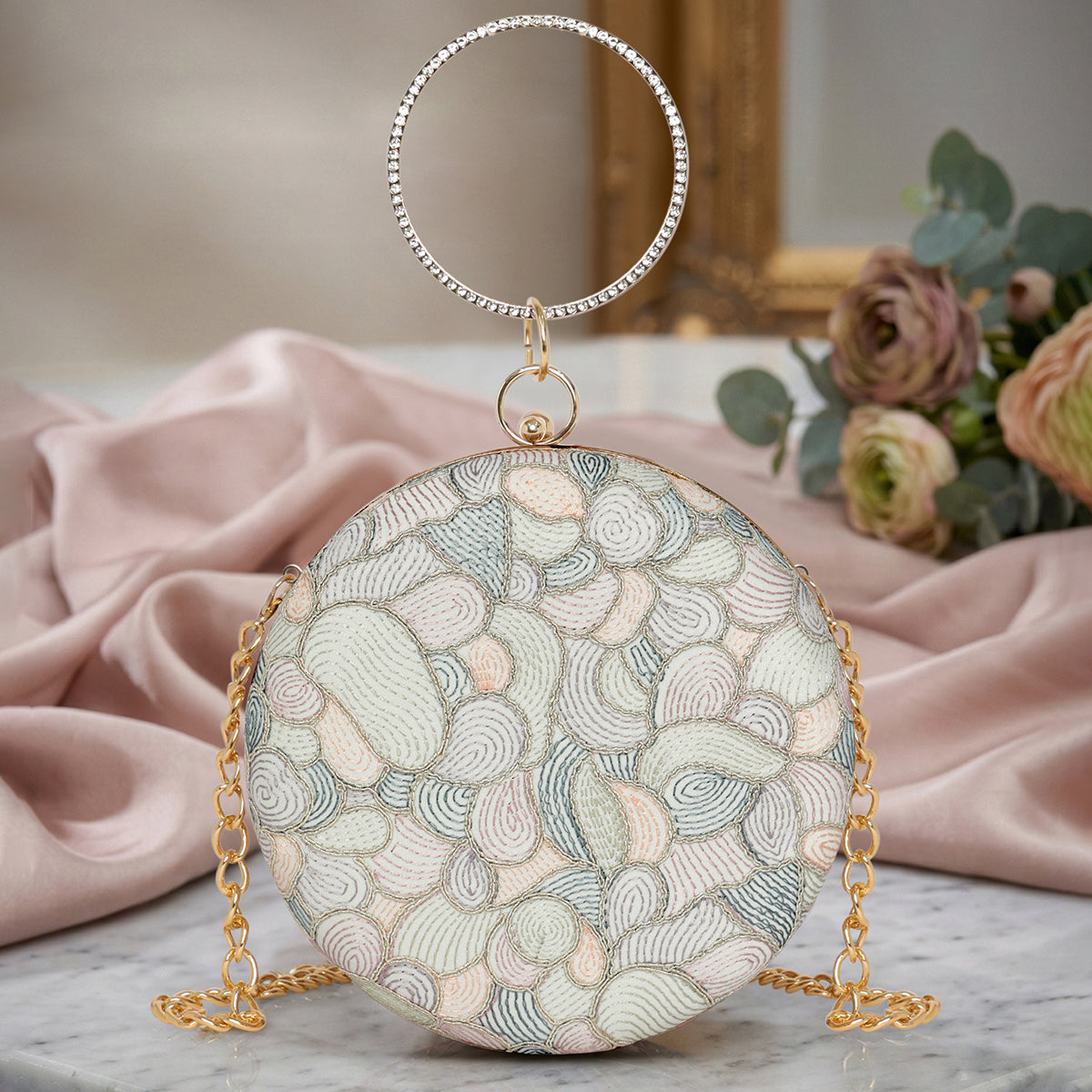Stellar Ring Round Clutch For Womens Main image