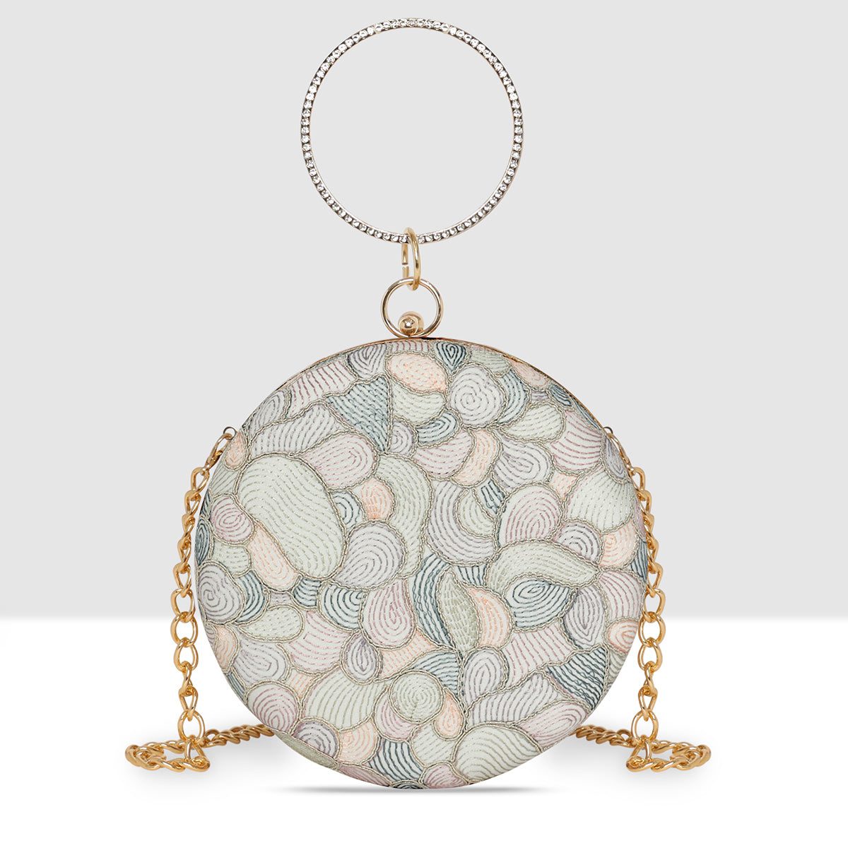 Stellar Ring Round Clutch For Womens Secondary image