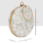 Stellar Ring Round Clutch For Womens