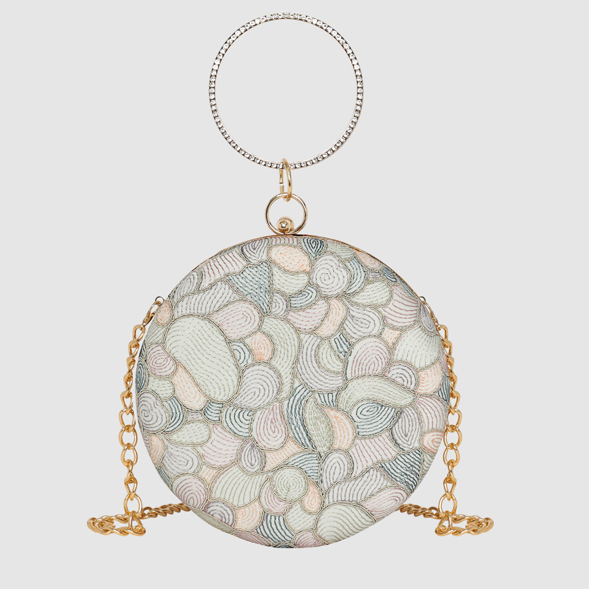 Stellar Ring Round Clutch For Womens