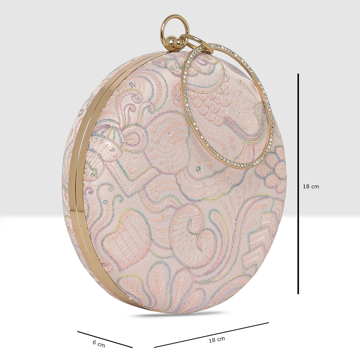 Mint Aurelia Circle Clutch For Womens