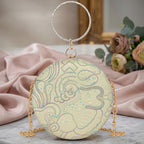 Mint Aurelia Circle Clutch For Womens