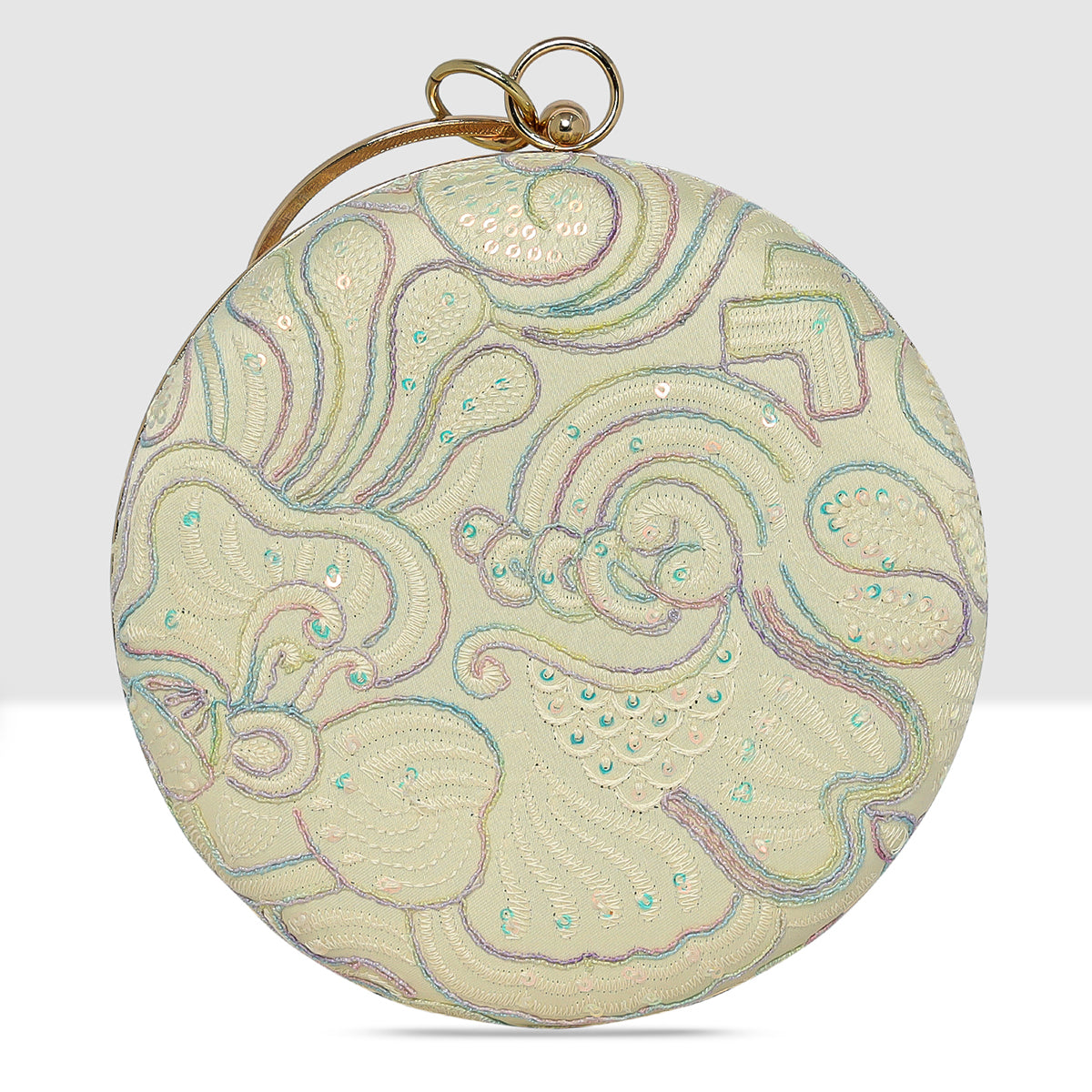 Mint Aurelia Circle Clutch For Womens