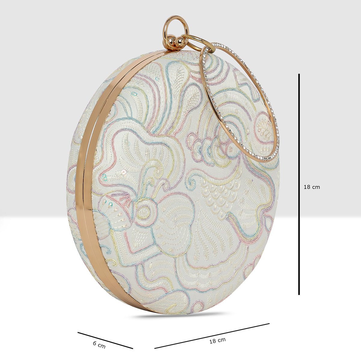 Mint Aurelia Circle Clutch For Womens
