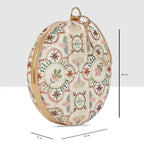 Vionelle Crown Round Clutch For Womens